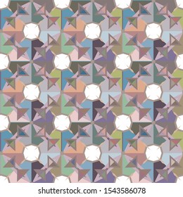 Seamless vector pattern. Background texture in geometric ornamental style.