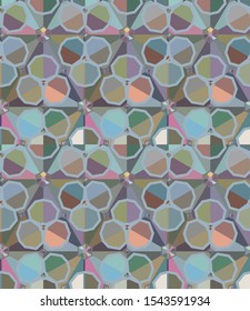 Seamless vector pattern. Background texture in geometric ornamental style.