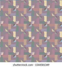 Seamless vector pattern. Background texture in geometric ornamental style.