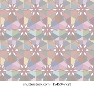 Seamless vector pattern. Background texture in geometric ornamental style.