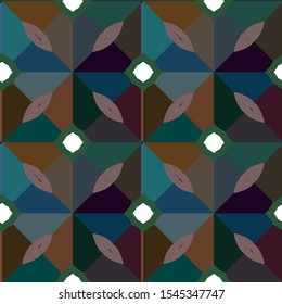 Seamless vector pattern. Background texture in geometric ornamental style.