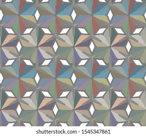 Seamless vector pattern. Background texture in geometric ornamental style.