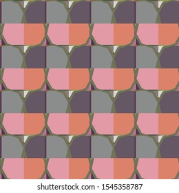 Seamless vector pattern. Background texture in geometric ornamental style.
