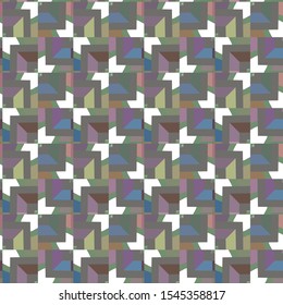 Seamless vector pattern. Background texture in geometric ornamental style.
