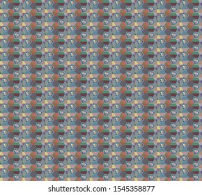 Seamless vector pattern. Background texture in geometric ornamental style.