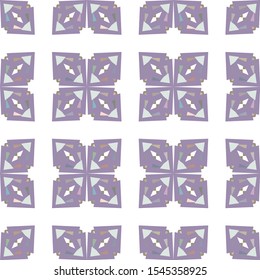 Seamless vector pattern. Background texture in geometric ornamental style.