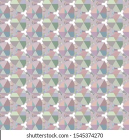 Seamless vector pattern. Background texture in geometric ornamental style.