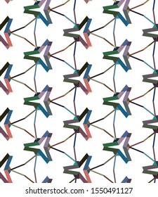 Seamless vector pattern. Background texture in geometric ornamental style.