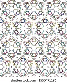 Seamless vector pattern. Background texture in geometric ornamental style.