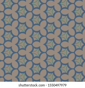 Seamless vector pattern. Background texture in geometric ornamental style.