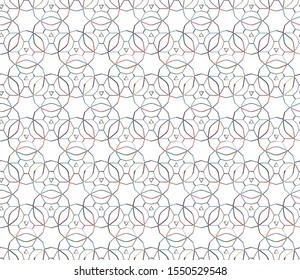Seamless vector pattern. Background texture in geometric ornamental style.