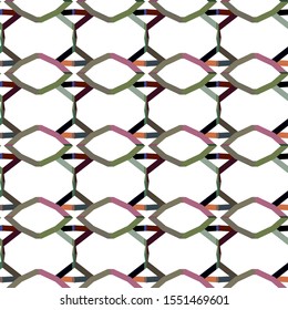 Seamless vector pattern. Background texture in geometric ornamental style.