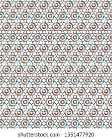Seamless vector pattern. Background texture in geometric ornamental style.
