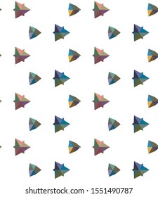 Seamless vector pattern. Background texture in geometric ornamental style.