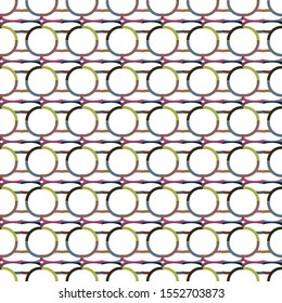 Seamless vector pattern. Background texture in geometric ornamental style.