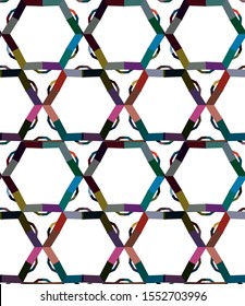 Seamless vector pattern. Background texture in geometric ornamental style.