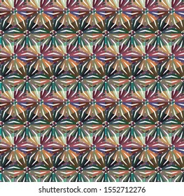 Seamless vector pattern. Background texture in geometric ornamental style.