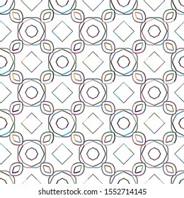 Seamless vector pattern. Background texture in geometric ornamental style.