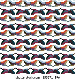 Seamless vector pattern. Background texture in geometric ornamental style.