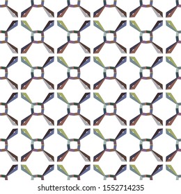 Seamless vector pattern. Background texture in geometric ornamental style.