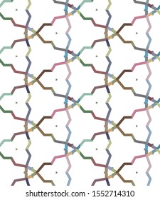 Seamless vector pattern. Background texture in geometric ornamental style.