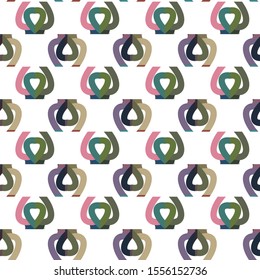 Seamless vector pattern. Background texture in geometric ornamental style.