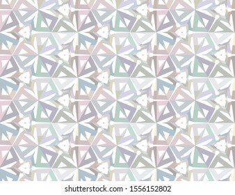 Seamless vector pattern. Background texture in geometric ornamental style.