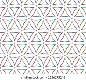 Seamless vector pattern. Background texture in geometric ornamental style.
