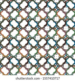 Seamless vector pattern. Background texture in geometric ornamental style.