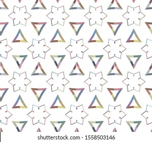 Seamless vector pattern. Background texture in geometric ornamental style.