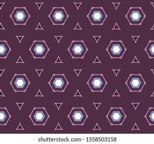 Seamless vector pattern. Background texture in geometric ornamental style.