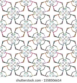 Seamless vector pattern. Background texture in geometric ornamental style.