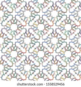 Seamless vector pattern. Background texture in geometric ornamental style.