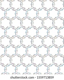 Seamless vector pattern. Background texture in geometric ornamental style.