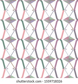 Seamless vector pattern. Background texture in geometric ornamental style.