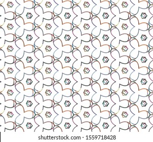 Seamless vector pattern. Background texture in geometric ornamental style.