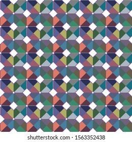 Seamless vector pattern. Background texture in geometric ornamental style.
