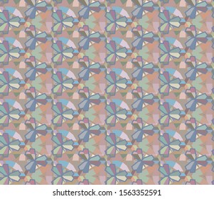 Seamless vector pattern. Background texture in geometric ornamental style.