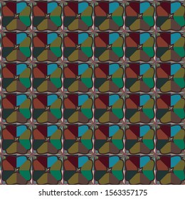 Seamless vector pattern. Background texture in geometric ornamental style.