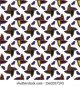 Seamless vector pattern. Background texture in geometric ornamental style.