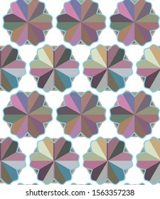 Seamless vector pattern. Background texture in geometric ornamental style.