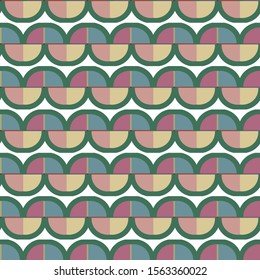 Seamless vector pattern. Background texture in geometric ornamental style.