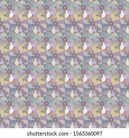 Seamless vector pattern. Background texture in geometric ornamental style.