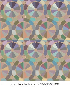 Seamless vector pattern. Background texture in geometric ornamental style.