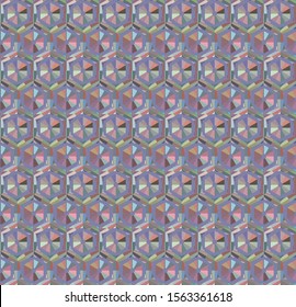 Seamless vector pattern. Background texture in geometric ornamental style.