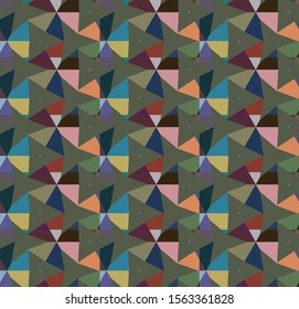 Seamless vector pattern. Background texture in geometric ornamental style.