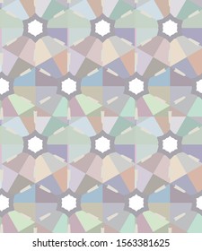 Seamless vector pattern. Background texture in geometric ornamental style.
