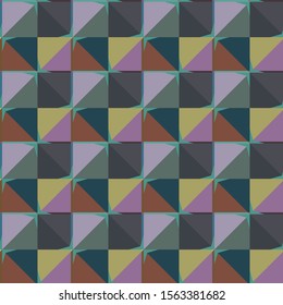 Seamless vector pattern. Background texture in geometric ornamental style.