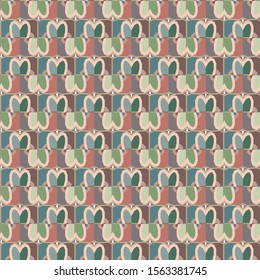 Seamless vector pattern. Background texture in geometric ornamental style.