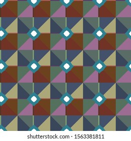 Seamless vector pattern. Background texture in geometric ornamental style.